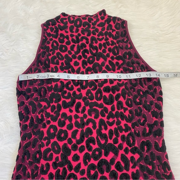 MILLY Leopard Print Mock-Neck Top - Picture 3 of 5